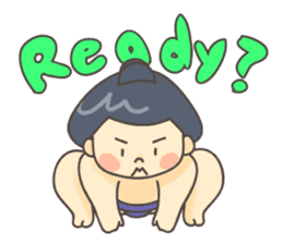 Sumo wrestler (English) sticker #717286