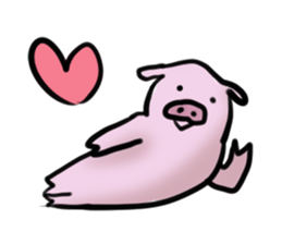 Stickers of cute pig sticker #717355