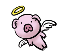 Stickers of cute pig sticker #717356