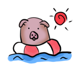 Stickers of cute pig sticker #717371