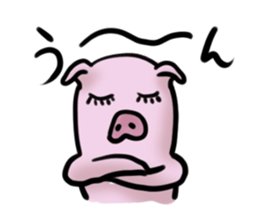 Stickers of cute pig sticker #717373