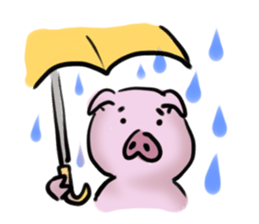 Stickers of cute pig sticker #717377