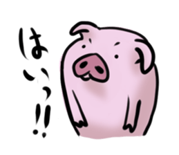 Stickers of cute pig sticker #717384