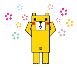 square bear-Cubie sticker #717527