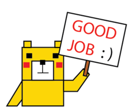 square bear-Cubie sticker #717531