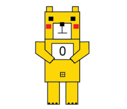 square bear-Cubie sticker #717534