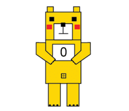 square bear-Cubie sticker #717534