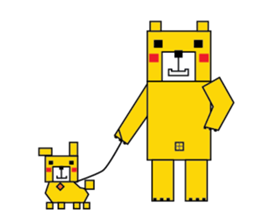 square bear-Cubie sticker #717541