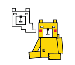 square bear-Cubie sticker #717543