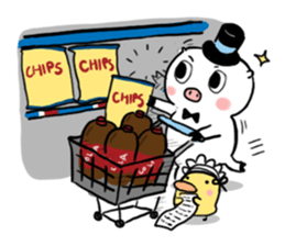 Monsieur Pig sticker #717593