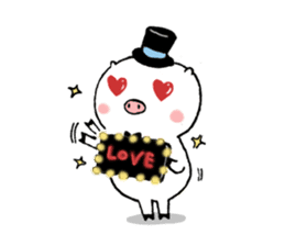 Monsieur Pig sticker #717596