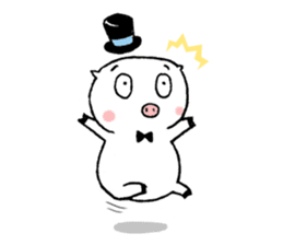 Monsieur Pig sticker #717598