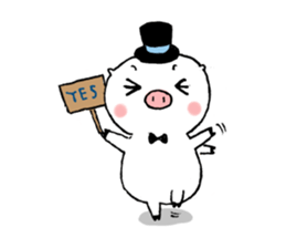 Monsieur Pig sticker #717606