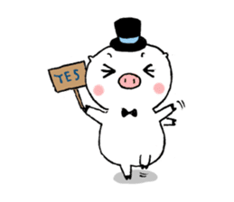 Monsieur Pig sticker #717606