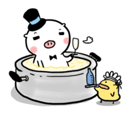 Monsieur Pig sticker #717609