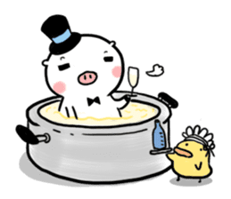 Monsieur Pig sticker #717609