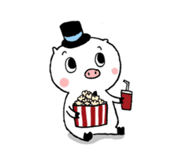 Monsieur Pig sticker #717611