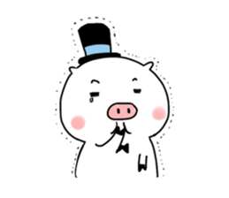 Monsieur Pig sticker #717616