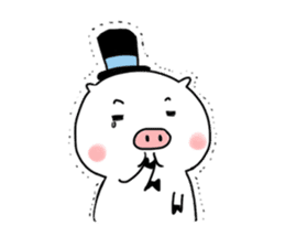 Monsieur Pig sticker #717616