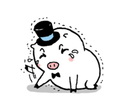 Monsieur Pig sticker #717617