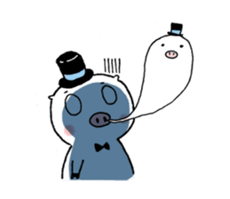 Monsieur Pig sticker #717618