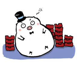 Monsieur Pig sticker #717620