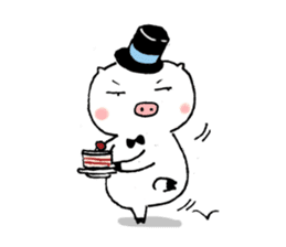 Monsieur Pig sticker #717623