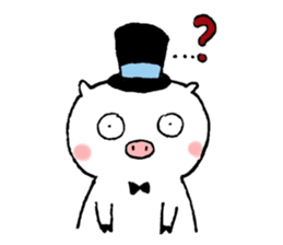 Monsieur Pig sticker #717625