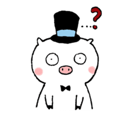 Monsieur Pig sticker #717625