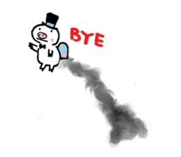 Monsieur Pig sticker #717630