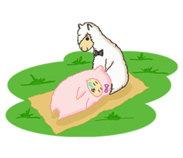 Alpaca Sheep Lover sticker #718115