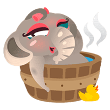 Dunbee, the funny and sweet elephant sticker #719593