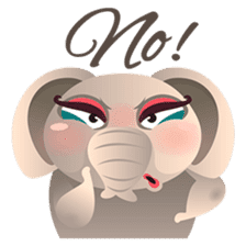 Dunbee, the funny and sweet elephant sticker #719597