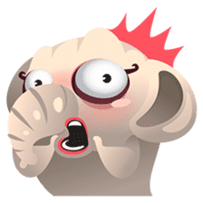 Dunbee, the funny and sweet elephant sticker #719598