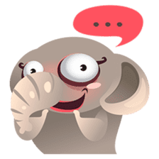 Dunbee, the funny and sweet elephant sticker #719603