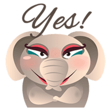 Dunbee, the funny and sweet elephant sticker #719606