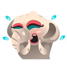 Dunbee, the funny and sweet elephant sticker #719612