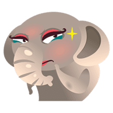 Dunbee, the funny and sweet elephant sticker #719614