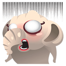 Dunbee, the funny and sweet elephant sticker #719615