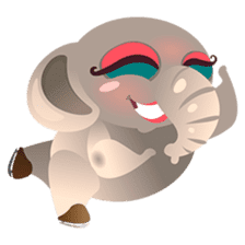 Dunbee, the funny and sweet elephant sticker #719619