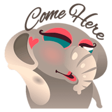Dunbee, the funny and sweet elephant sticker #719624