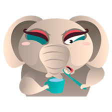 Dunbee, the funny and sweet elephant sticker #719625