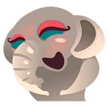 Dunbee, the funny and sweet elephant sticker #719626