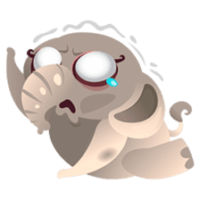 Dunbee, the funny and sweet elephant sticker #719630