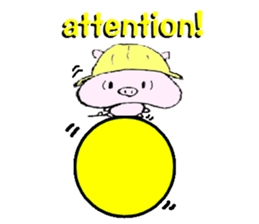 The piglet Lazy life freewheelingly. sticker #720733