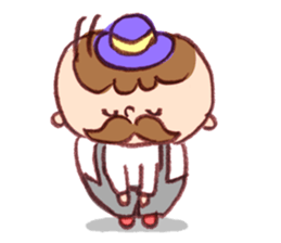 Cute old men sticker #720846