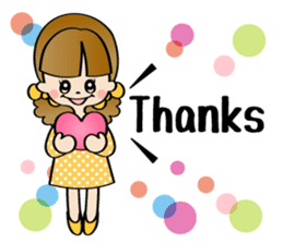 Girl & Rabbit sticker #720872