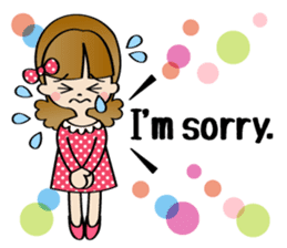 Girl & Rabbit sticker #720873