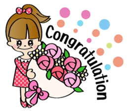 Girl & Rabbit sticker #720881