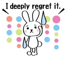 Girl & Rabbit sticker #720885